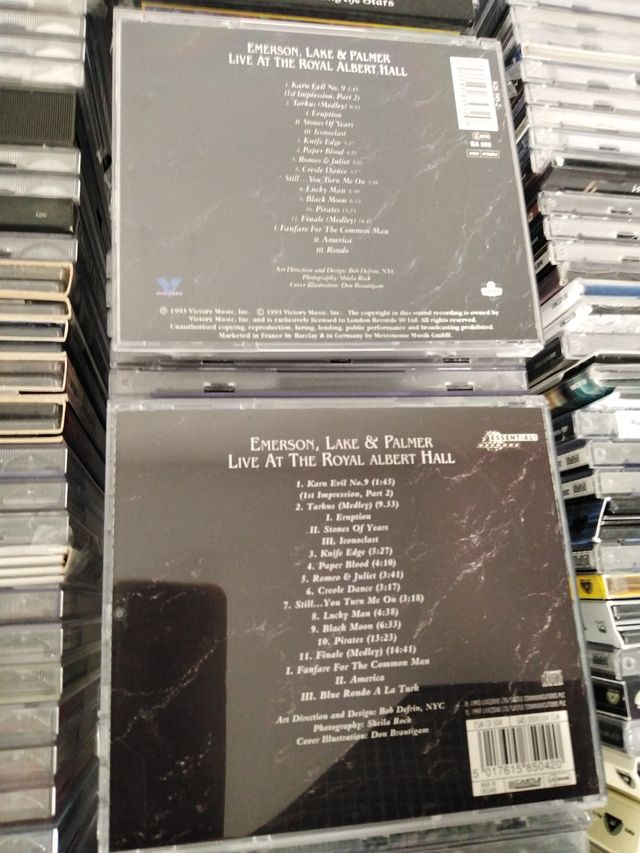 EMERSON, LAKE & PALMER Live At The RAH 1993 2 CDs