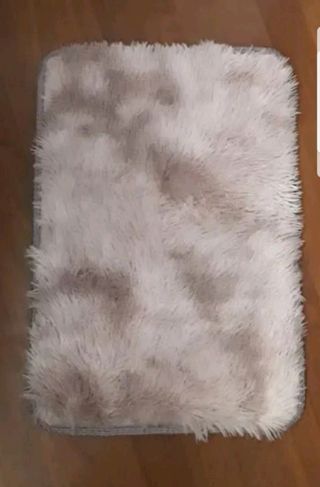 Alfombra felpa granate