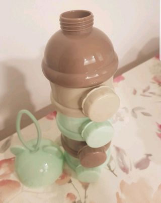 Porta leche en polvo bebés