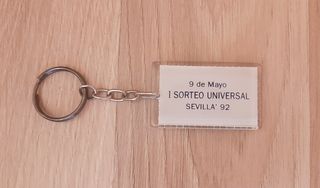 Llavero Lotería Nacional antiguo vintage.