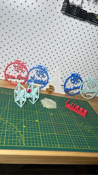 Impresion 3D print. Ahora adornos Navidad.