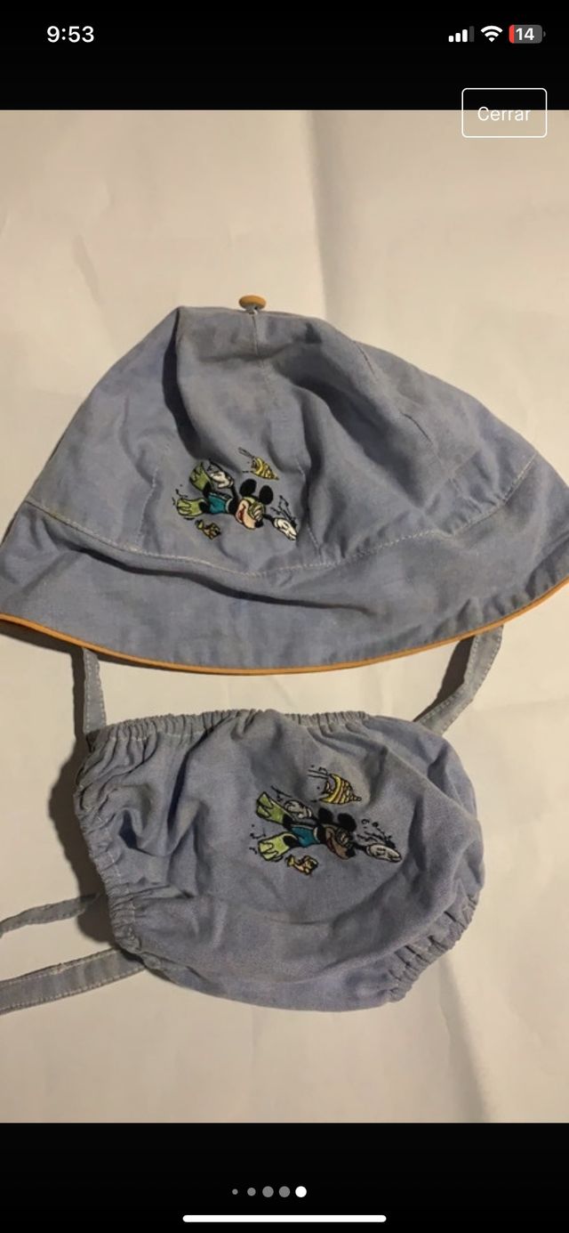 Disney conjunto t- 0-3 años bañador y gorro