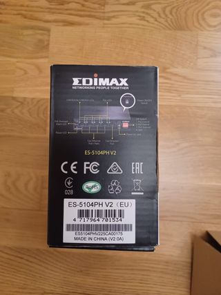 Switch Edimax ES-5104PH V2 5 puertos PoE+