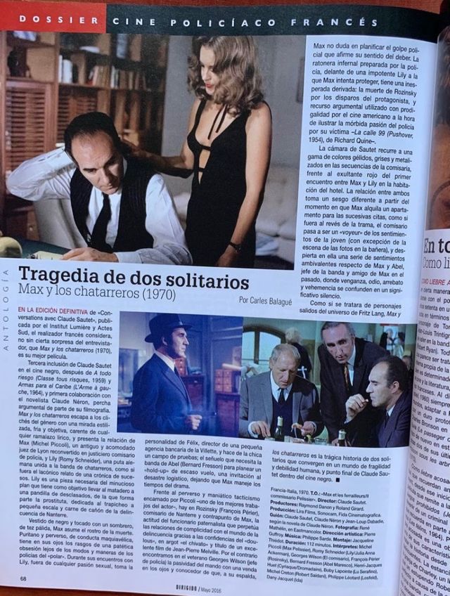 DIRIGIDO. CINE POLICÍACO FRANCÉS