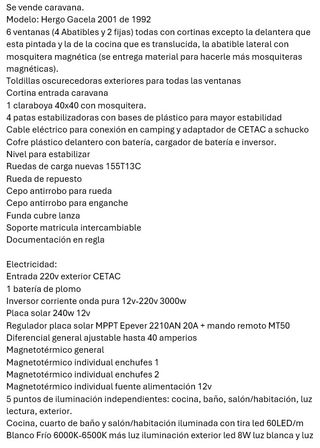 HERGO GACELA 1992 - AUTÓNOMA & OFF-GRID