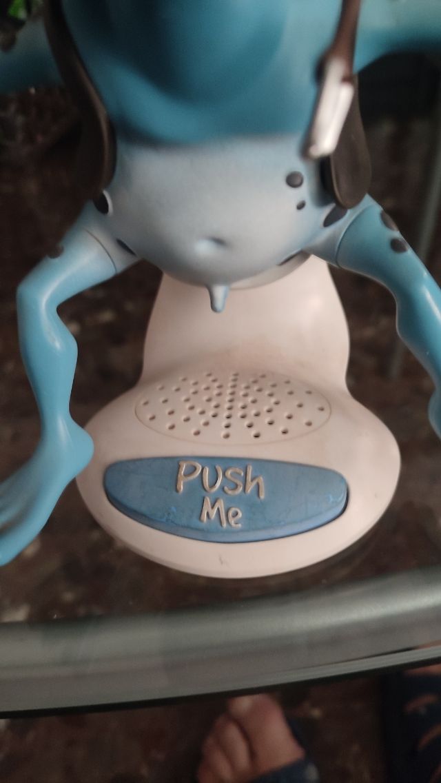 Muñeco la rana loca motera