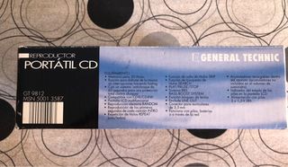 LECTOR PORTATIL DE CD Y CASSETTE 30