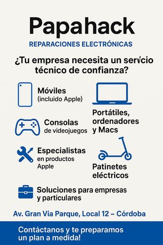 Papahack reparaciones electrónicas Córdoba 