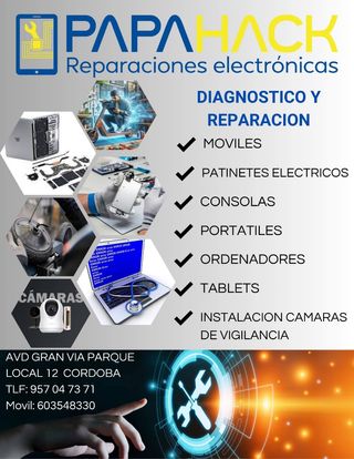 Papahack reparaciones electrónicas Córdoba 