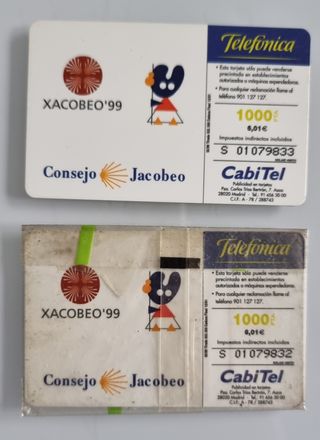 4 Cartões telefóniicos - Antigos