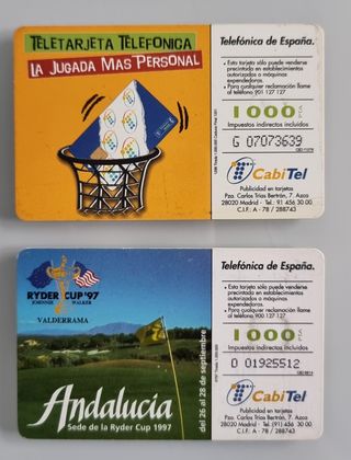 4 Cartões telefóniicos - Antigos