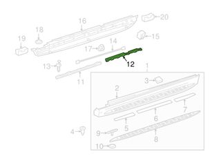 Luz led cortesía estribera mercedes