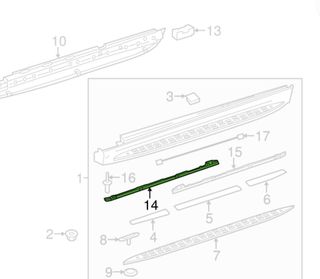 Luz led cortesía estribera mercedes