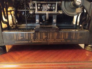 Maquina de escribir Underwood