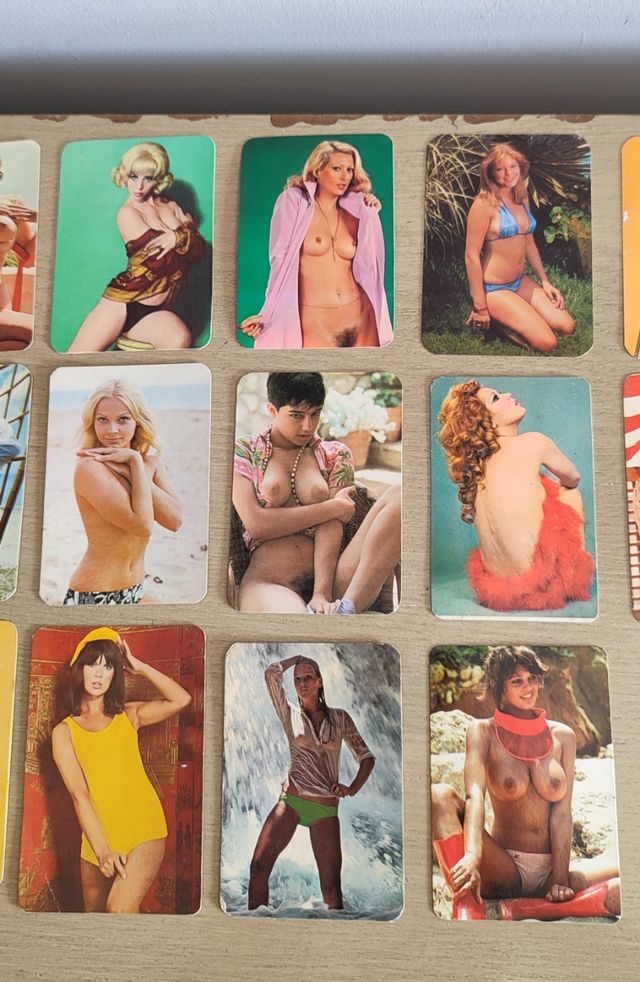 calendarios de bolsillo antiguos mujeres años 70