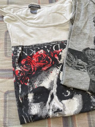 Pack 3 camisetas largas de hombre tallas M y S