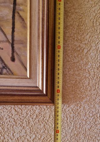 Cuadro al oleo con marco de madera