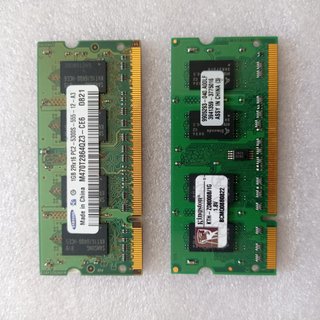 2 memorias RAM 1Gb para portátil o PC Slim