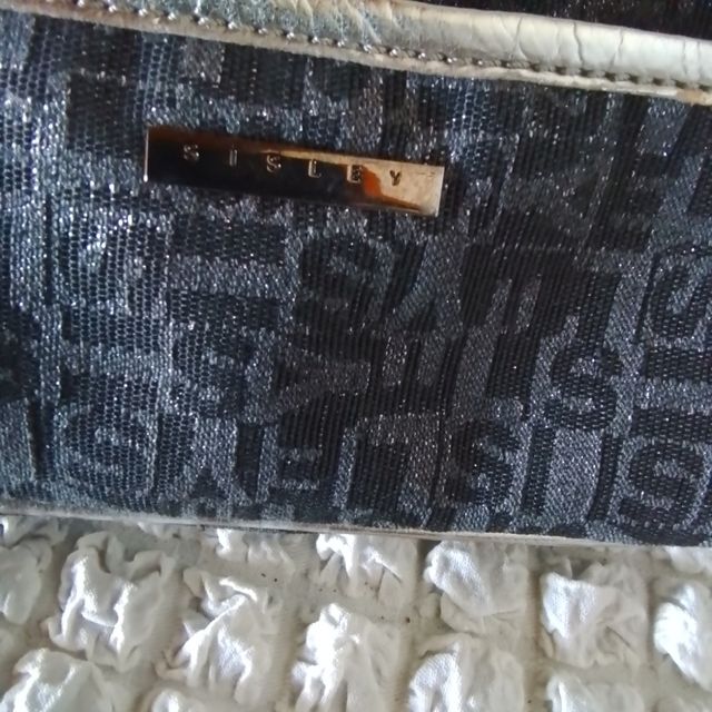 Borsetta pochetteSisley nero-argento