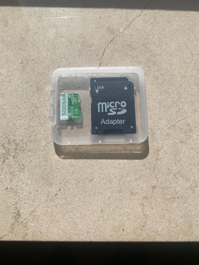 Scheda di memoria con adattatore