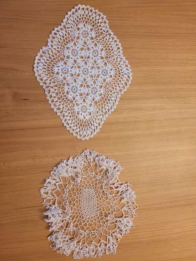 Paño tapete ganchillo ovalado