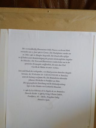 PABLO PICASSO.      Litografía