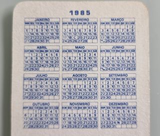 8 Calendários Porsche + Ferrari > Anos 80