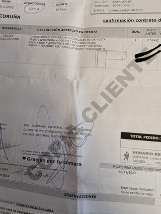 OPORTUNIDAD! Chaiselongue sofá eléctrico con arcón