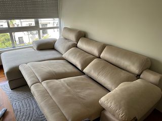 OPORTUNIDAD! Chaiselongue sofá eléctrico con arcón