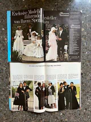 Dos revistas alemanas Wir heiraten deutsche