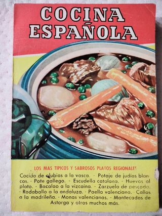 Lote libros antiguos. Recetas