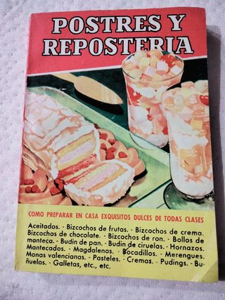 Lote libros antiguos. Recetas