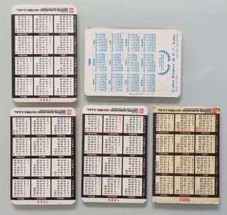 5 Calendários Grundig / Favor/ Candy ...