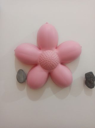 Lámpara infantil de pared flor rosa