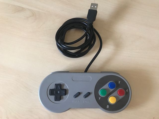 mando nintendo snes usb pc