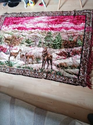 Alfombra de pared antigua