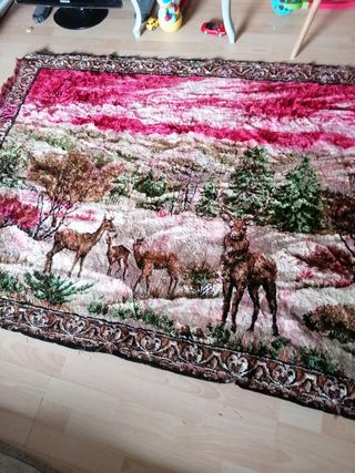 Alfombra de pared antigua