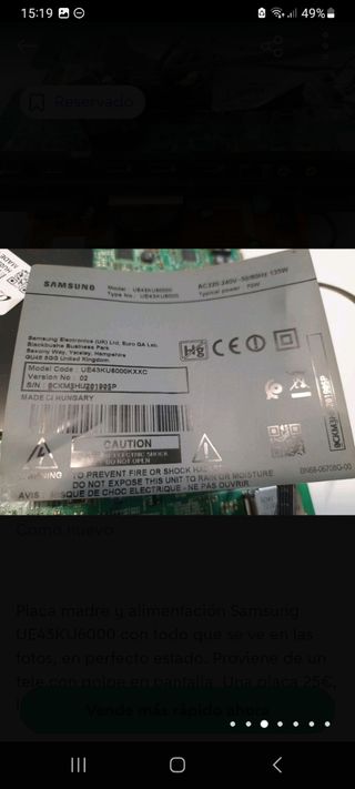 Tv Samsung ue43ku6000 k