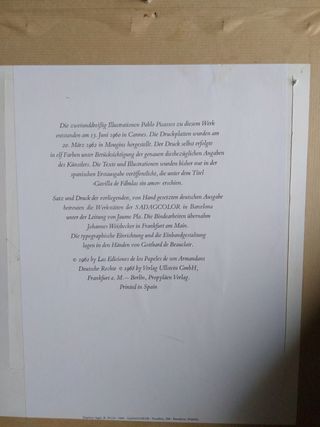 PABLO PICASSO.         Litografía