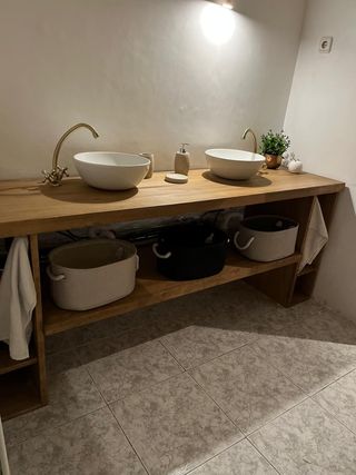 mueble de baño estilo industrial