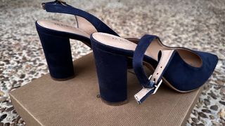 Zapato tacón antelina 