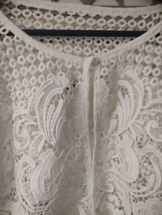 Chaqueta Crochet Blanca