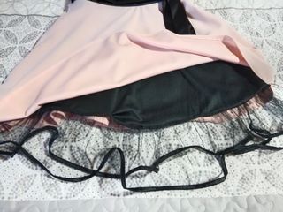 Vestido corto de fiesta rosa