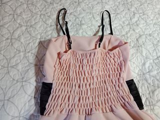 Vestido corto de fiesta rosa