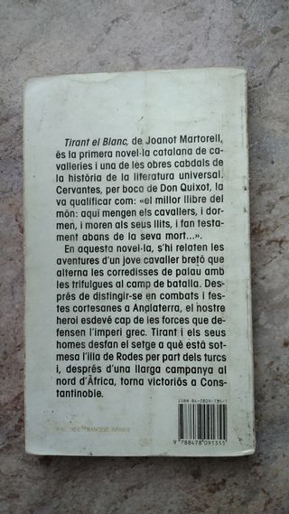 Libro Tirant El Blanc
