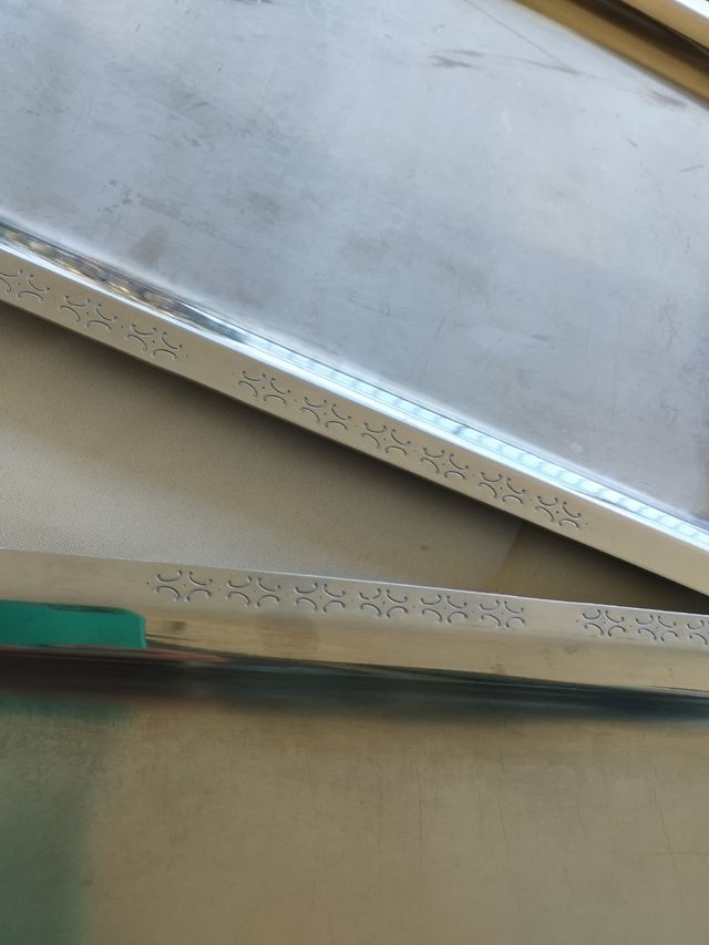 Set Vassoio Rettangolari Acciaio