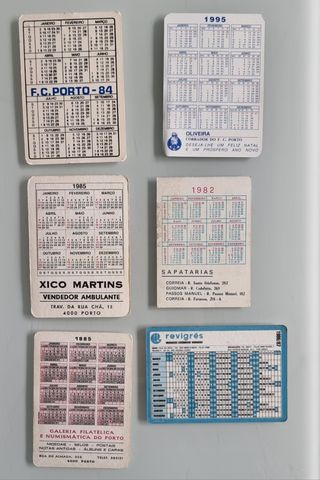 6 Calendários F.C.PORTO - Antigos