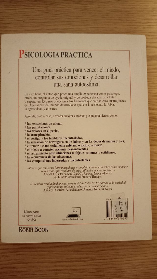 Libro para combatir la ansiedad