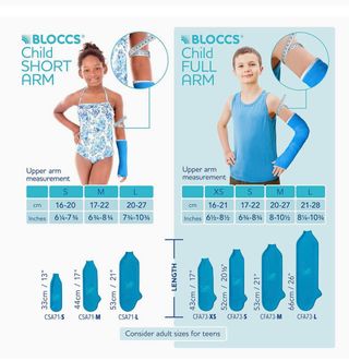 funda impermeable brazo escayola niñ@ Bloccs