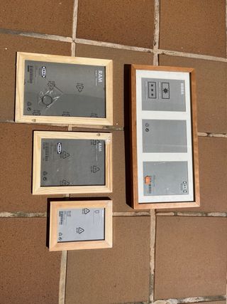 Cuadros con marco de madera de calidad y cristal